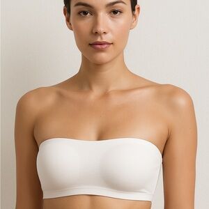 NWOT Free People Seamless Bandeau Bralette – Ivory/Cream S
